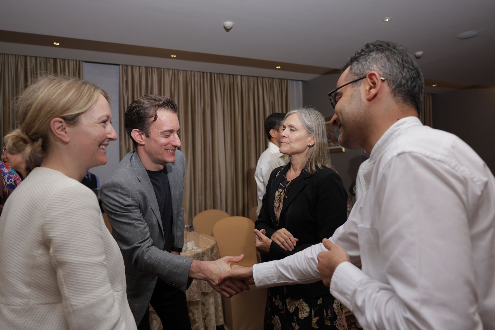 Participants in discussion at the Intellecap Leadership Exchange