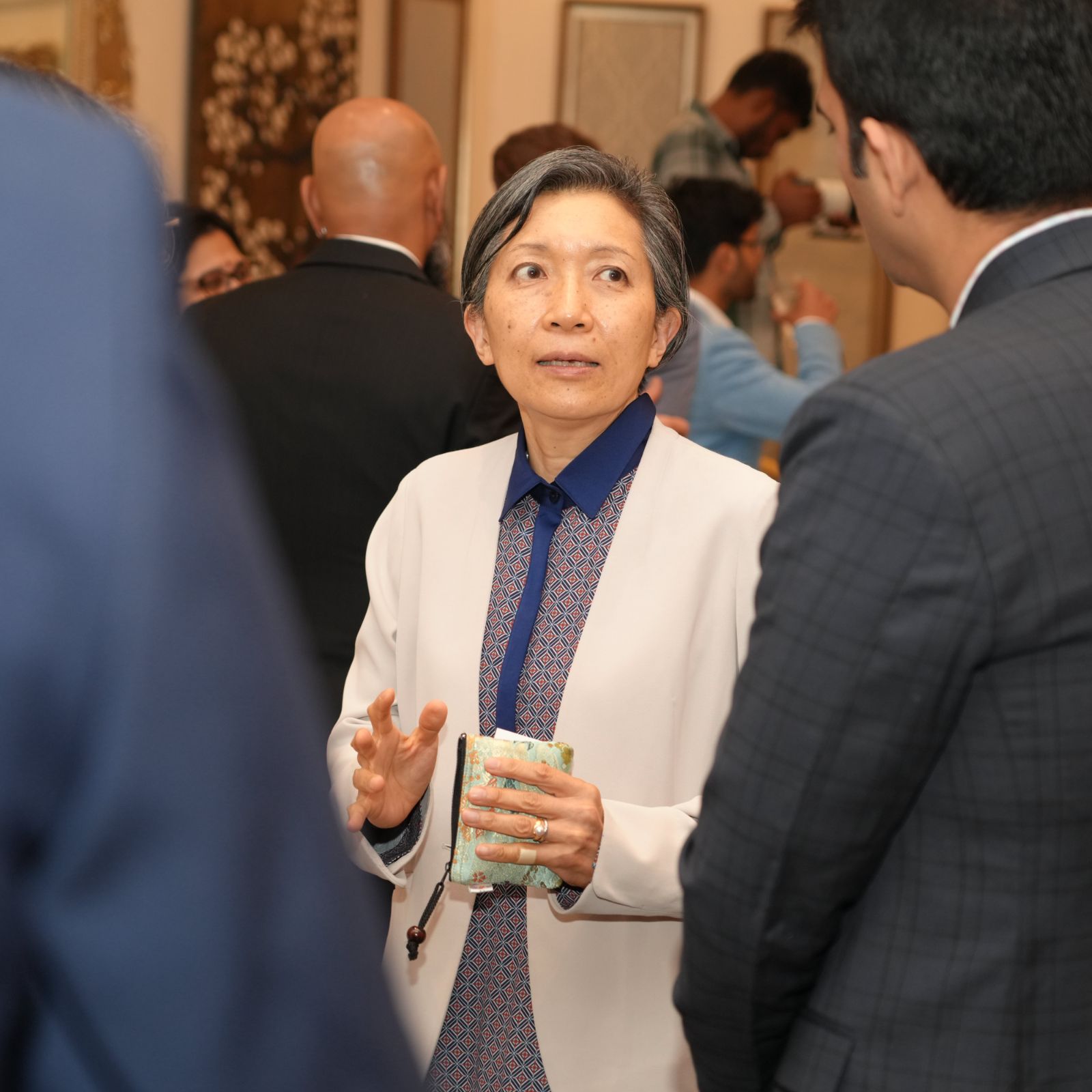 A participant speaking at the Intellecap Leadership Exchange