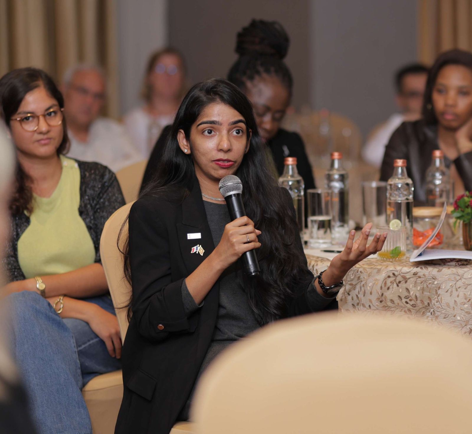 A guest asking a question, Gandhinagar